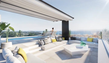 resa estates 11 villas Santa eulalia ibiza private pools render views terrace and pool .jpg